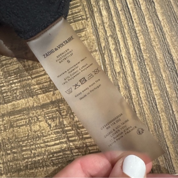 Zadig & Voltaire Spencer Photoprint Sweatshirt. - Picture 8 of 8